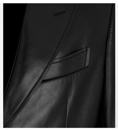 Aryan Lightweight Premium Genuine Leather Blazer Jacket for Men